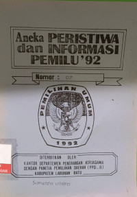 Image of Aneka Peristiwa dan Informasi Pemilu'92 No. 07