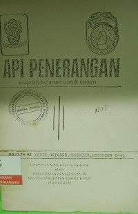 Image of Api Penerangan Majalah Bulanan Untuk Umum No. 03 Th XXXIX 1991