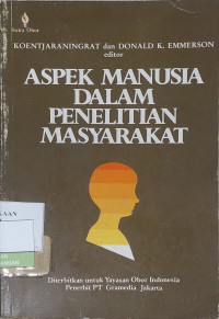 Image of Aspek Manusia dalam Penelitian Masyarakat