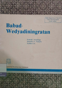 Image of Babad Wedyadiningratan