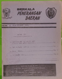 Image of Berkala Penerangan Daerah No. 43 Bulan Nopember 1992
