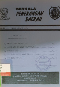 Image of Berkala Penerangan Daerah No. Seri 45 Bulan Januari 1993