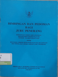 Image of Bimbingan dan Pedoman bagi Juru Penerang