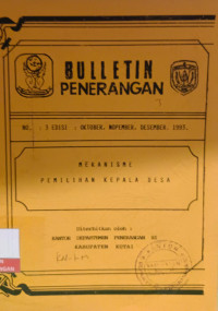Image of Buletin No. 3 Edisi Oktober - Desember Tahun 1993