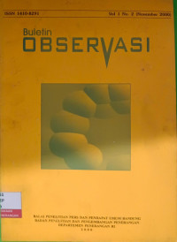 Image of Buletin Observasi Vol 1 No. 2 November 2000