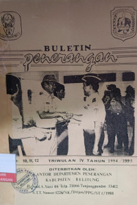 Image of Buletin Penerangan No. 10 - 12 Triwulan IV Tahun 1994/1995