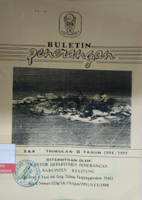 Image of Buletin Penerangan No. 7 - 9 Triwulan III Tahun 1994/1995