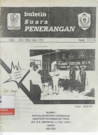 Image of Buletin Suara Penerangan Edisi Oktober - Desember 1993