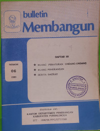 Image of Bulletin Membangun No. 06 Tahun 1993