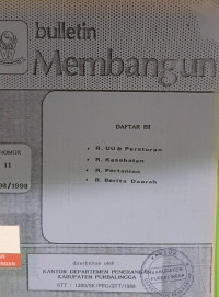Image of Bulletin Membangun No. 11 Tahun 1992/1993