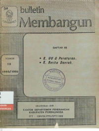 Image of Bulletin Membangun No. 12 Tahun 1992/1993
