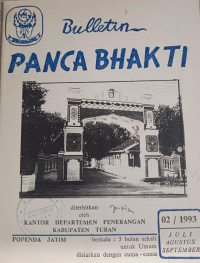 Image of Bulletin Panca Bhakti No. 02/1993 Edisi Juli - September