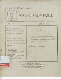 Image of Bulletin Penerangan : Massen Rempulu No. 10 Januari 1993