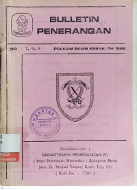 Image of Bulletin Penerangan No. 7 - 9 (Polkam Ekuin Kesra) Tahun 1992