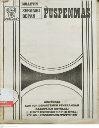 Image of Bulletin Puspenmas No. 18