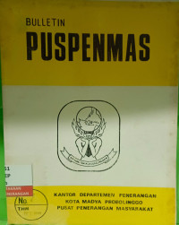 Image of Bulletin Puspenmas No. 7 Bulan Oktober Tahun 1992