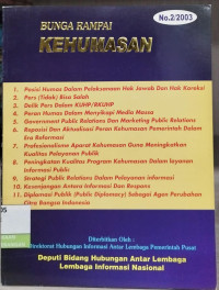 Image of Bunga Rampai Kehumasan No.2/2003