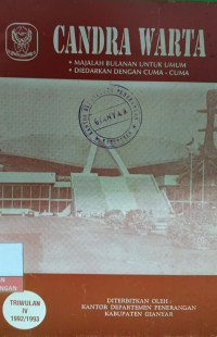 Image of Candra Warta Triwulan IV Tahun 1992/1993