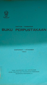 Image of Daftar Tambahan Buku Perpustakaan Nopember-Desember 1982