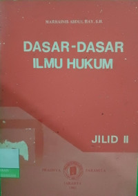 Image of Dasar-Dasar Ilmu Hukum Jilid II