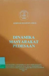 Image of Dinamika Masyarakat Pedesaan