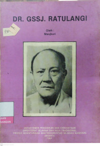 Image of DR. GGSJ. Ratulangi - Oleh : Masjkuri