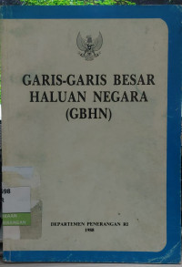 Image of Garis-Garis Besar Haluan Negara (GBHN) 1988