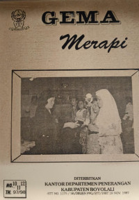 Image of Gema Merapi No. 10 - 12 Tahun 1997/1998