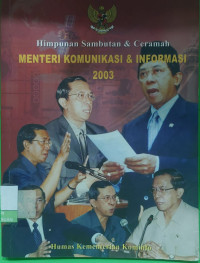 Image of Himpunan Sambutan & Ceramah Menteri Komunikasi & Informasi 2003