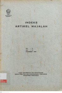 Image of Indeks Artikel Majalah No. 3 Tahun II Desember 1980
