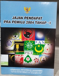Image of Jajak Pendapat Pra Pemilu 2004 Tahap-I