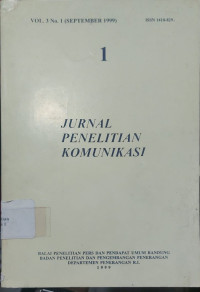 Image of Jurnal Penelitian Komunikasi 1 Vol.3 No.1