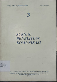 Image of Jurnal Penelitian Komunikasi 3 Vol.3 No.1