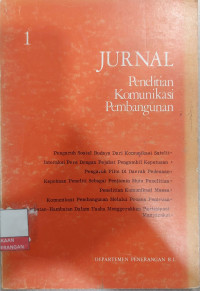Image of Jurnal Penelitian Komunikasi Pembangunan 1