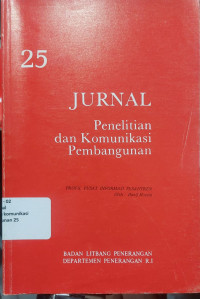 Image of Jurnal Penelitian Komunikasi Pembangunan 25