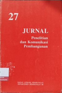Image of Jurnal Penelitian Komunikasi Pembangunan 27