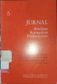 Image of Jurnal Penelitian Komunikasi Pembangunan 5