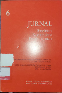 Image of Jurnal Penelitian Komunikasi Pembangunan 6