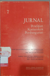 Image of Jurnal Penelitian Komunikasi Pembangunan 7