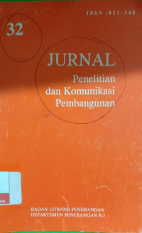 Image of Jurnal Penelitian Komunikasi Pembangunan No. 32 Tahun 1993/1994