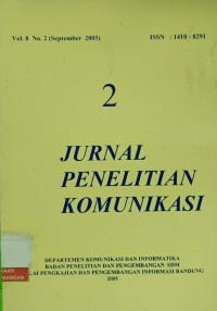 Image of Jurnal Penelitian Komunikasi Vol. 8 No. 2 (September 2005)