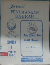 Image of Jurnal Penerangan Daerah : Data Situasi Pendapat Umum.