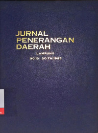 Image of Jurnal Penerangan Daerah: Lampung