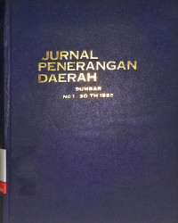 Image of Jurnal Penerangan Daerah: Sumatra Barat