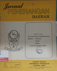 Image of Jurnal Penerangan Daerah Tentang Evaluasi Pembangunan