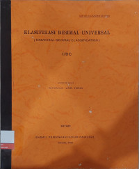 Image of Klasifikasi Desimal Universal (Universal Decimal Classification)