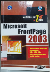 Image of Mahir Dalam 7 Hari Microsoft Front Page 2003