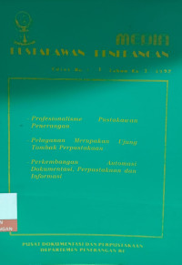 Image of Media Pustakawan Penerangan Edisi No. 1 Tahun Ke I 1992
