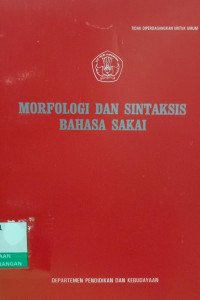 Image of Morfologi dan Sintaksis Bahasa Sakai