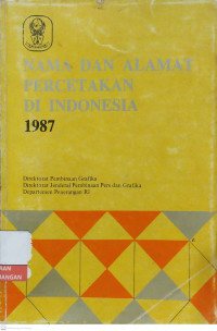 Image of Nama dan Alamat Percetakan di Indonesia 1987